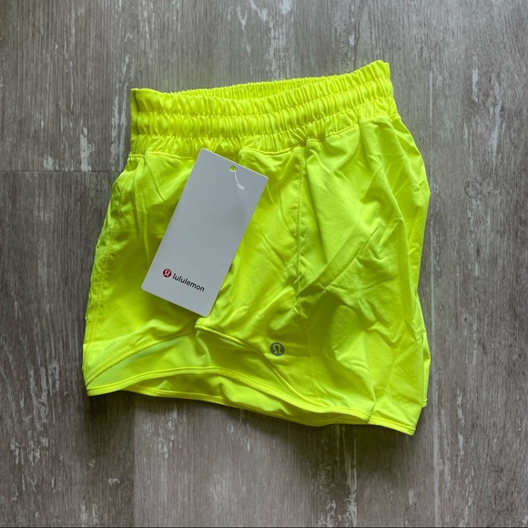 Lululemon Hotty Hot LR Short *Long 4" - Highlight Yellow - Picture 5 of 6